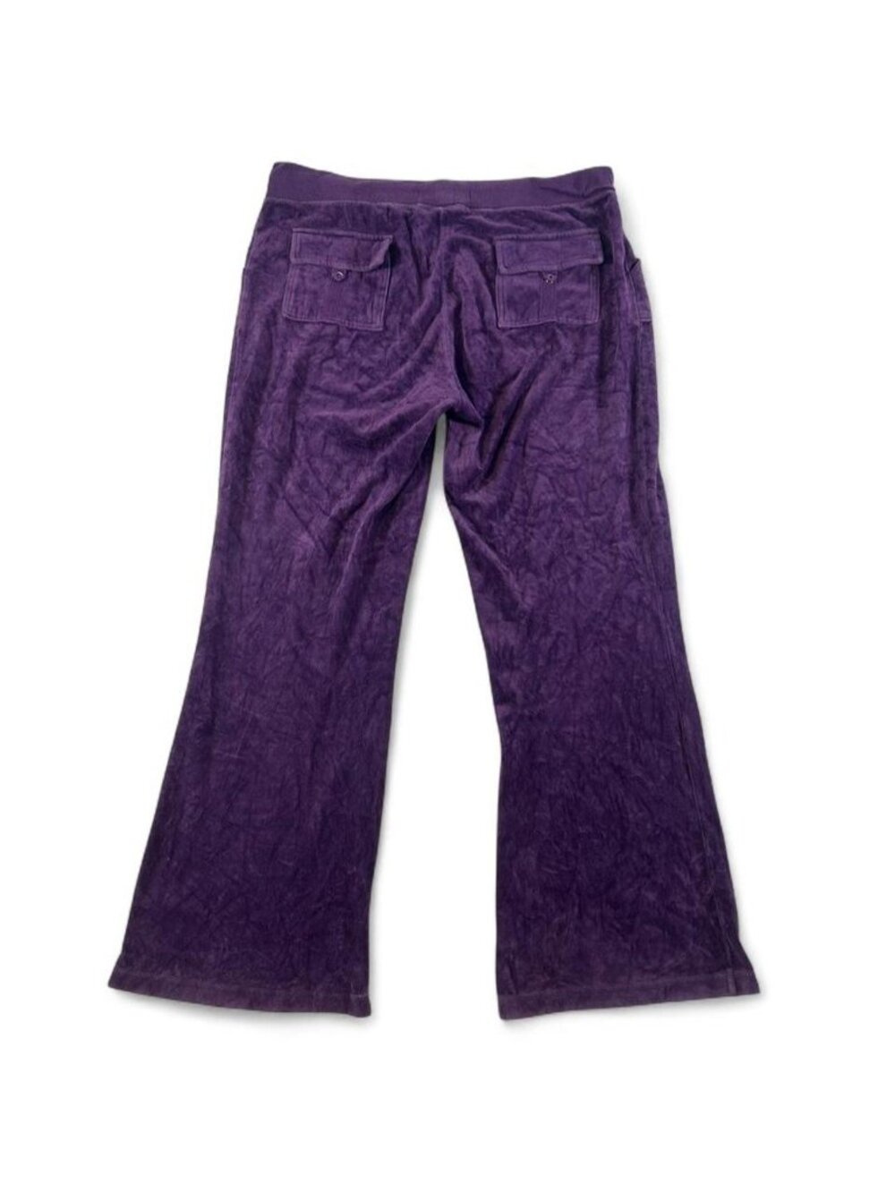 Vintage purple button back pocket juicy couture lowrise flare tracksuit pants